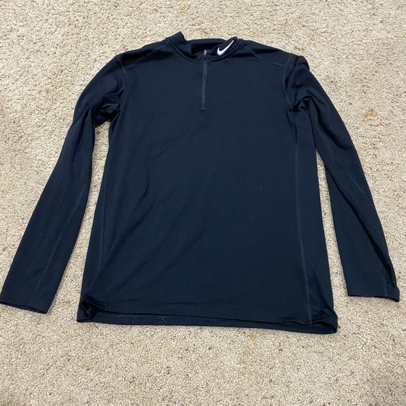 Nike Other - Nike Dri-FIT Black Athletic Top Quarter Zip- Large